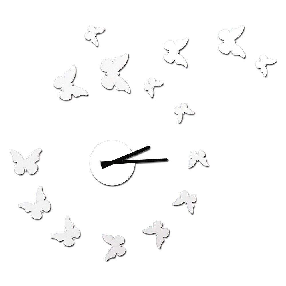 NEW! DIY SELF ADHESIVE WALL CLOCK - DO IT YOURSELF 3D BUTTERFLY WALL CLOCK