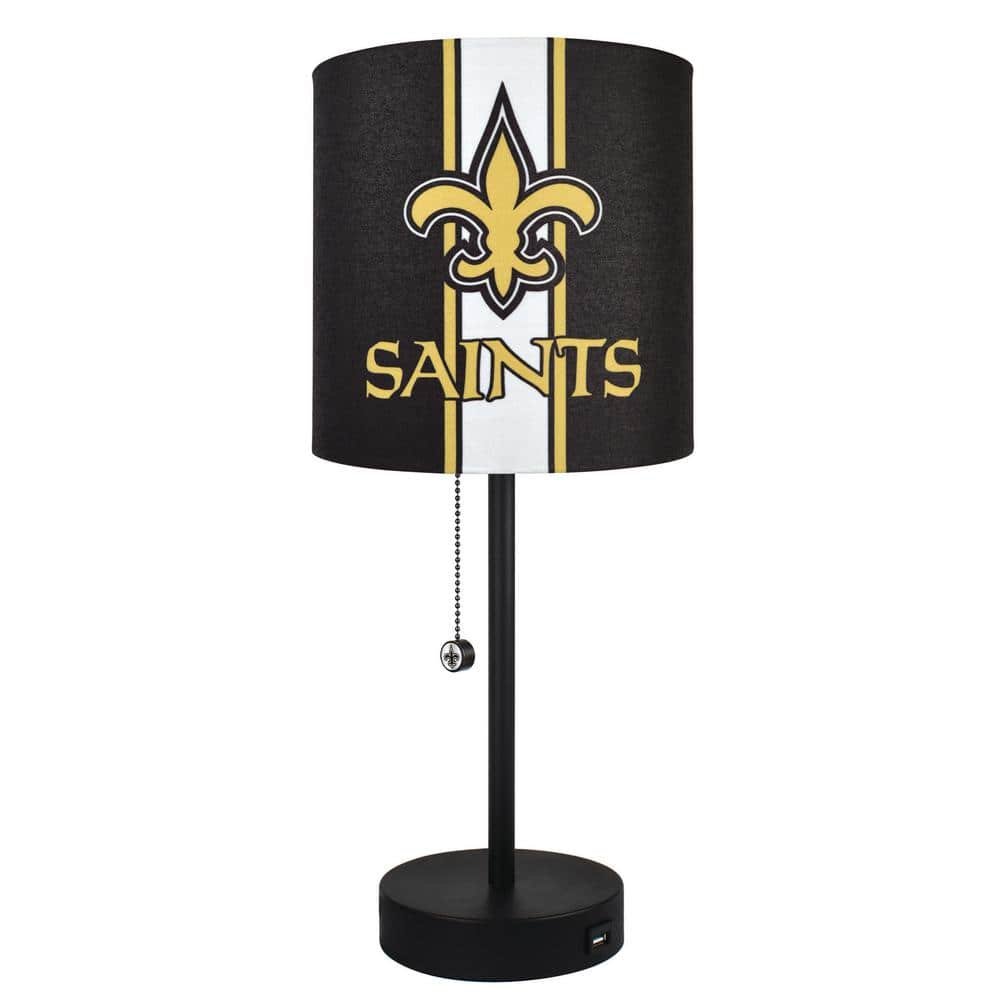 New Orleans Saints 20 in. Black Task And Reading Desk Lamp with...