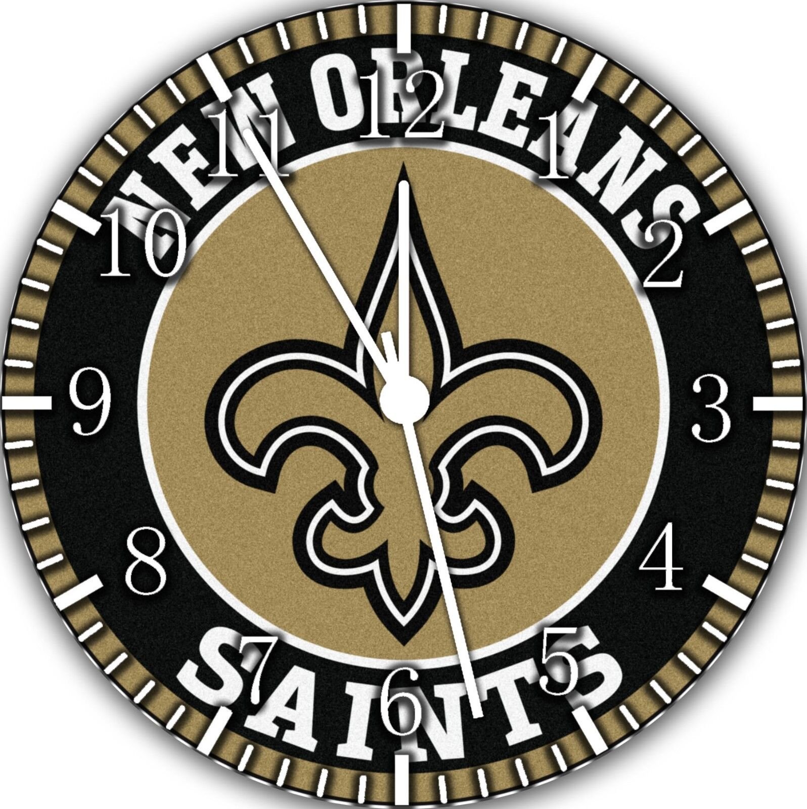 New Orleans Saints Frameless Borderless Wall Clock Nice For Gifts or Decor E441