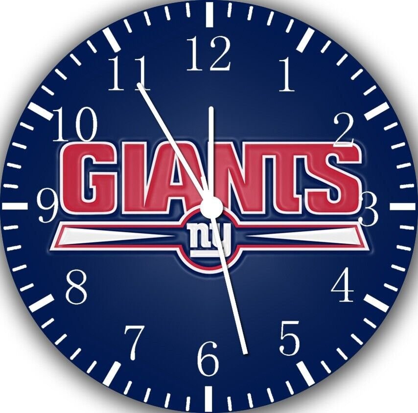 New York Giants Wall Clock E442 Personalized option with adding names