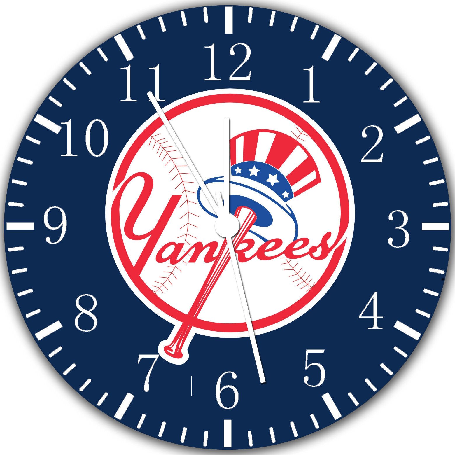New York Yankees Frameless Borderless Wall Clock Nice For Gifts or Decor W103