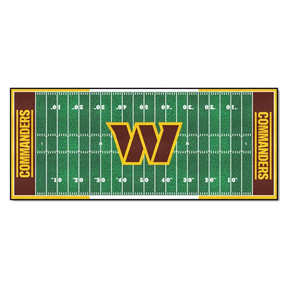 NFL -Washington Commanders Green 3 ft. x 6 ft. Indoor Football Field...