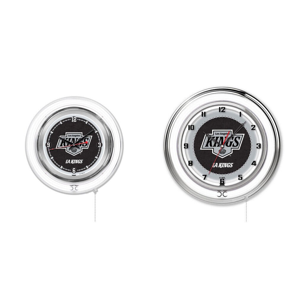 NHL - Los Angeles Kings Double Neon Ring, Logo Clock Hockey Team Logo