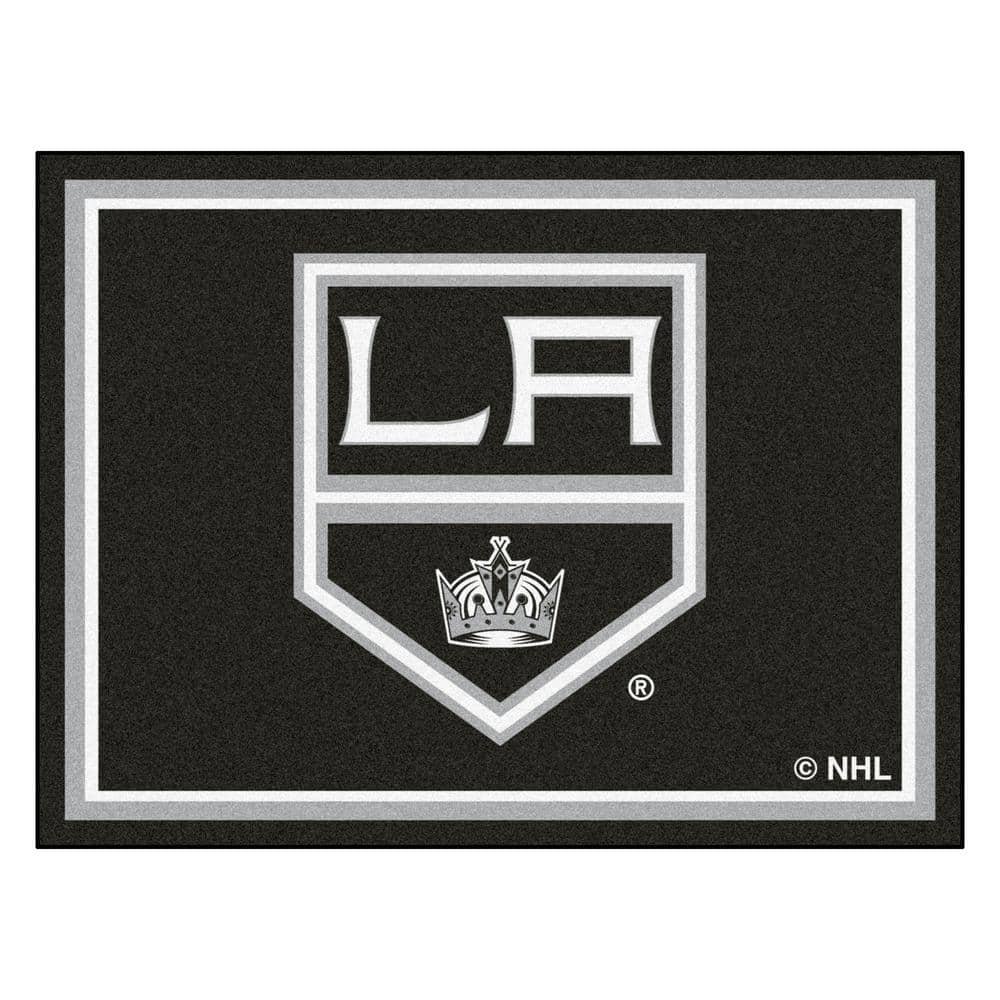 NHL Los Angeles Kings Black 8 ft. x 10 ft. Indoor Area...