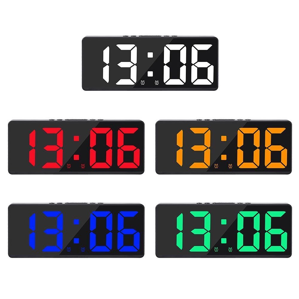 Number Clock Nightlight Large Number Electronic Clock Alarm Clock LED Digital