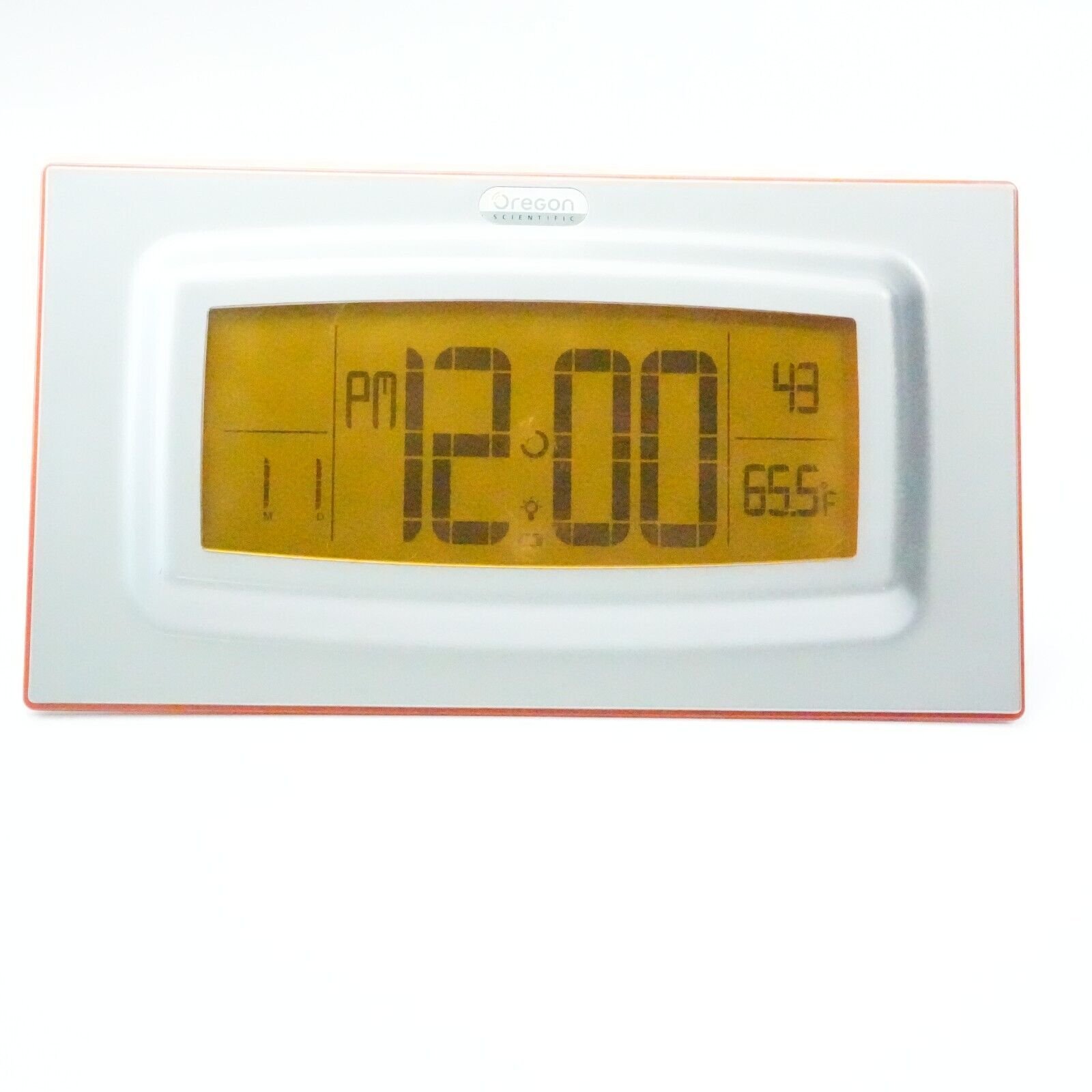 OREGON SCIENTIFIC GENOA MOTION ACTIVATED ATOMIC CLOCK/WEATHER JMR868A