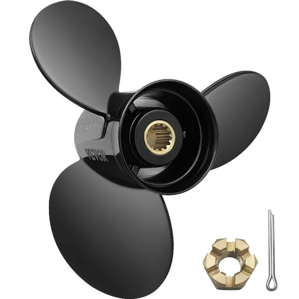 Outboard Propeller, Replace for OEM 765183,3 Blades 13 1/4 in. x 17...