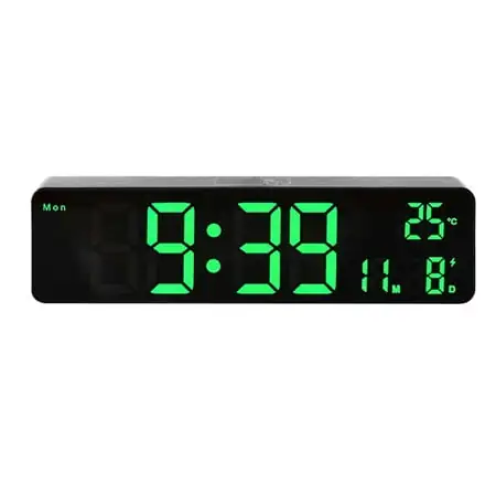 outdoor clock for pool area black and white classroom decor silent mantel clock Large LED Digital