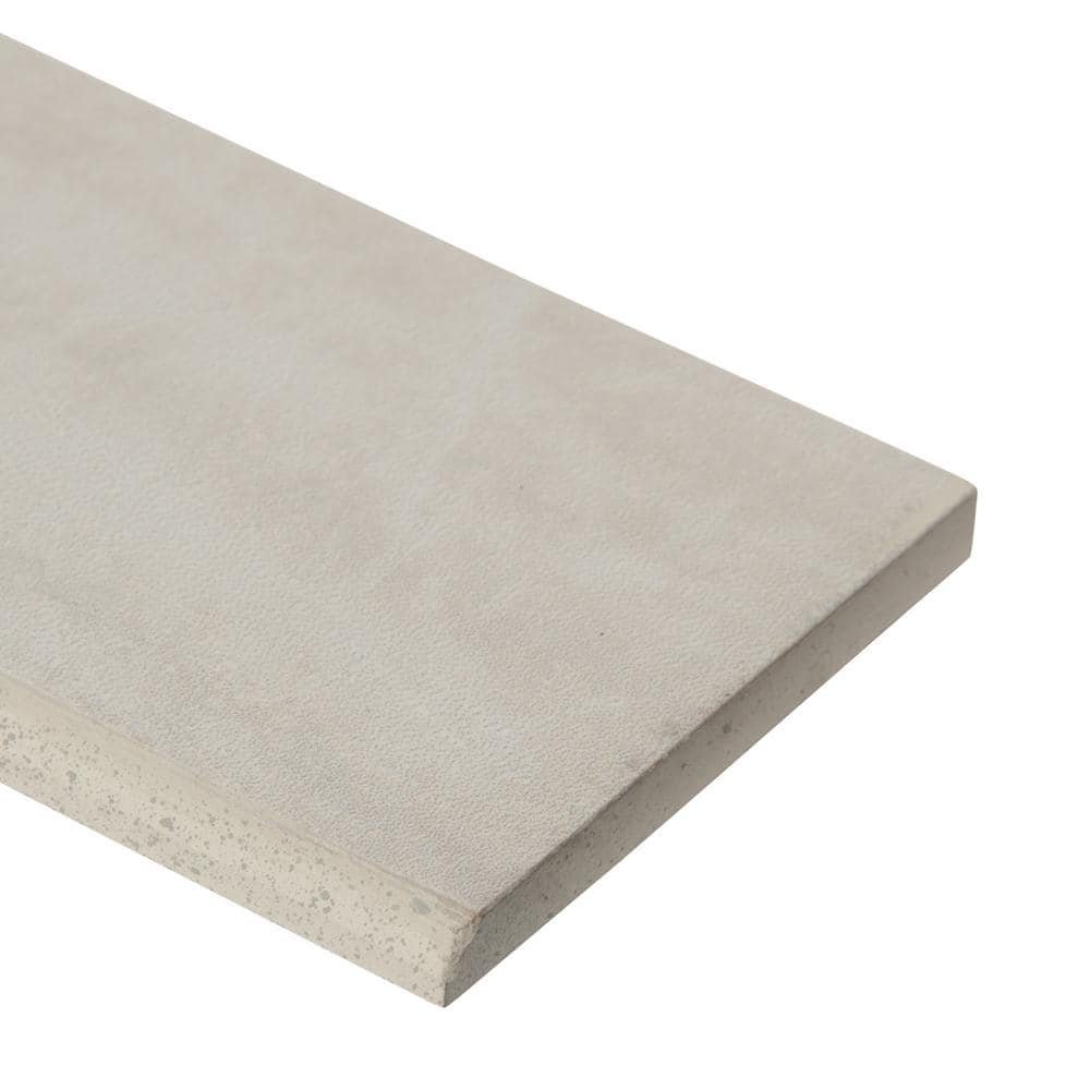 Pavia Crema Bullnose 3 in. x 24 in. Matte Porcelain Wall Tile...