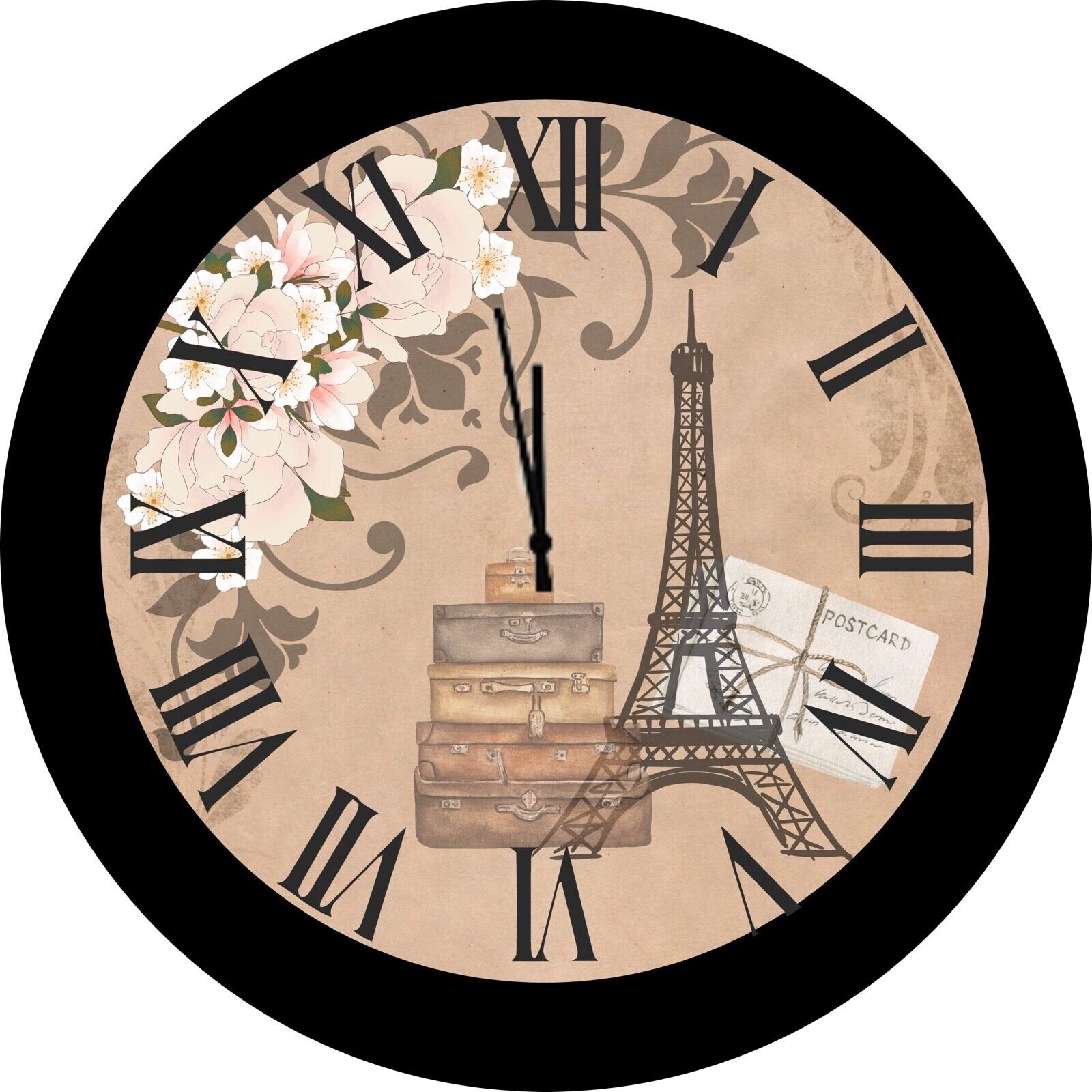 Personalized Clock -Eiffel Tower Clock, Paris, French Design, Paris Clock