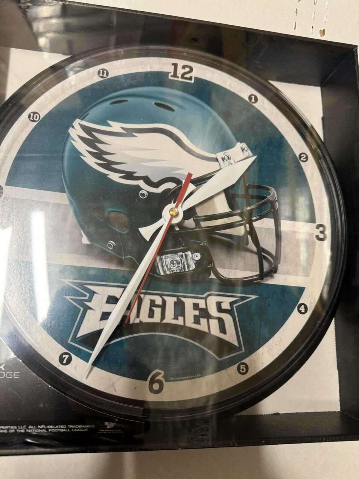 "Philadelphia Eagles " NFL Round 12" Clock Wincraft "New"