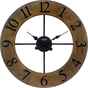 Presentime & Co. Vintage Farmhouse Series, Antique Royal Barnwood Clock, Approx. 19.5 inch, Vintage