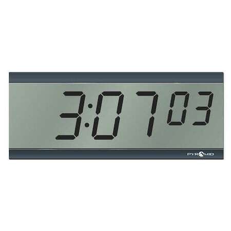 Pyramid S9d3l6gbbb 11-1/4" Digital Wireless Synchronized Lcd Clock, Black
