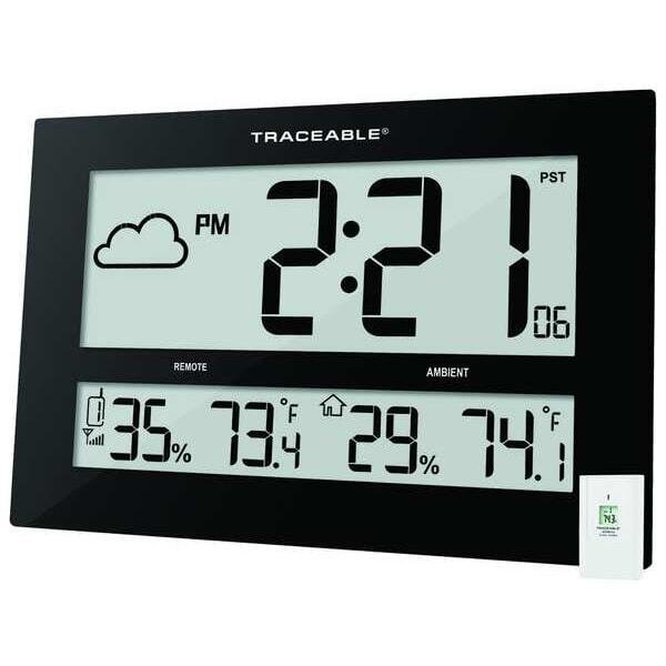 Pyramid Technologies Black 4" Digital Wall Clock