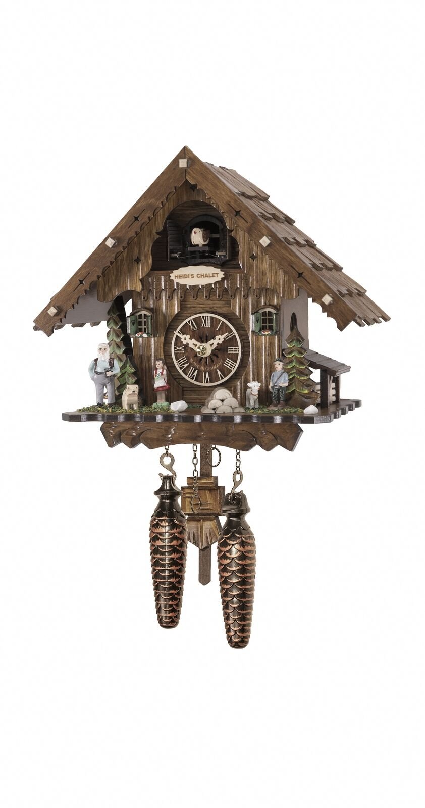 Quartz Cuckoo Clock Heidi house with music EN 4053 QM NEW