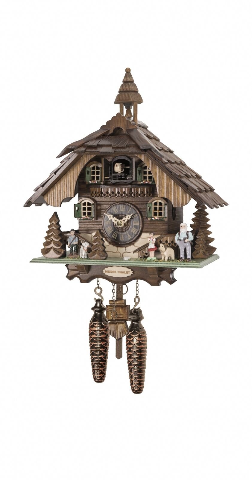 Quartz Cuckoo Clock Heidi house with music EN 4443 QM NEW