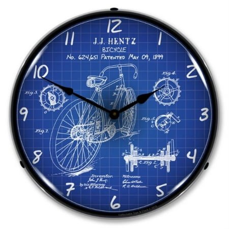 RE1508613 1899 Bicycle Patent clock - Made in USA
