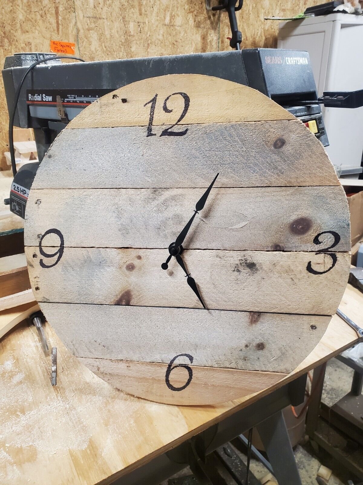 Reclaimed Wood Clock