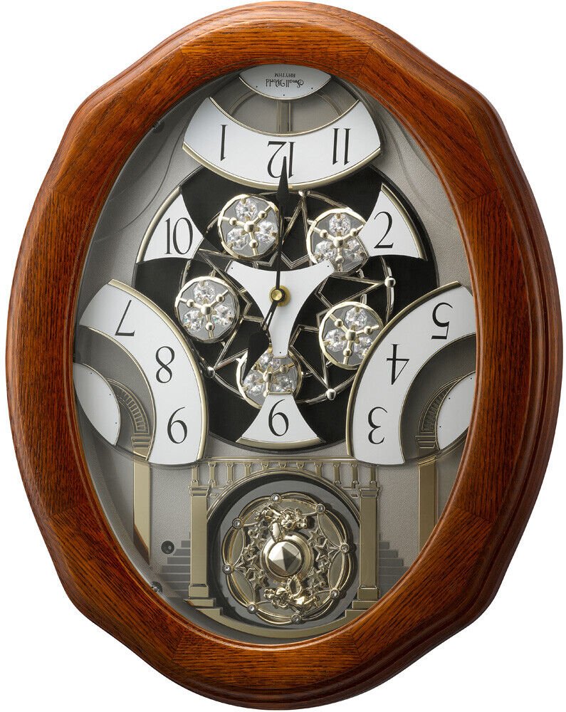 Rhythm Clocks Joyful Glory Magic Motion Clock (4MH897WU06)