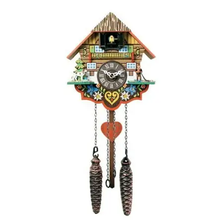 River City Clocks Musical Multi Colored Quartz Cuckoo Clock photo River City Clocks Musical Multi Colored Quartz Cuckoo Clock featured image