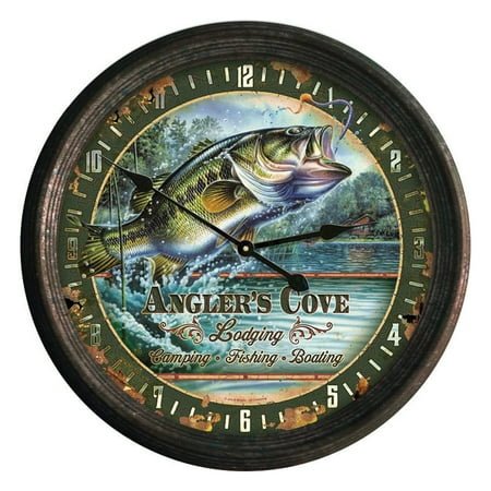 Rivers Edge Bass 16'' Clock