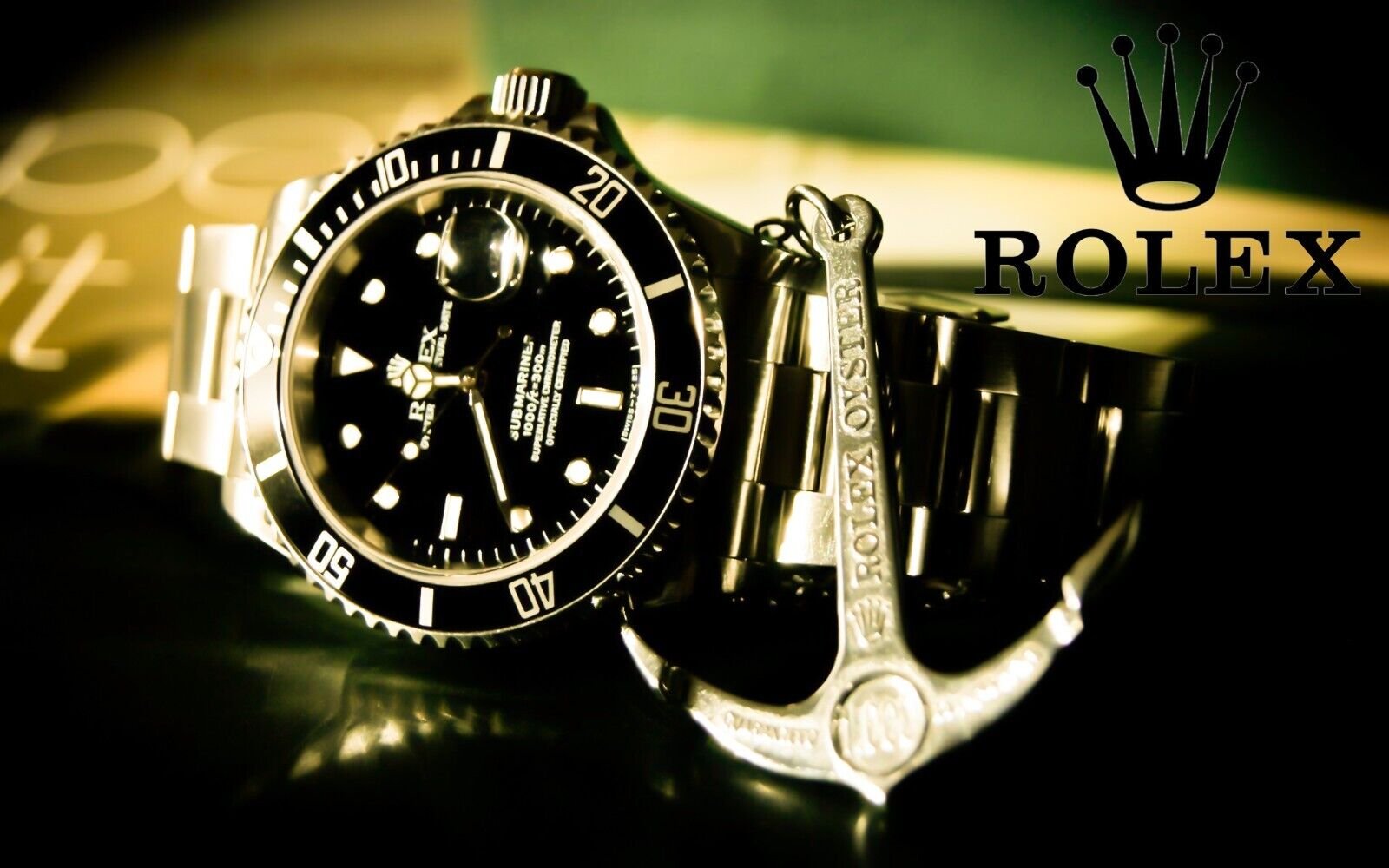 Rolex Vintage poster old retro Watch clocks company watch wall decor office