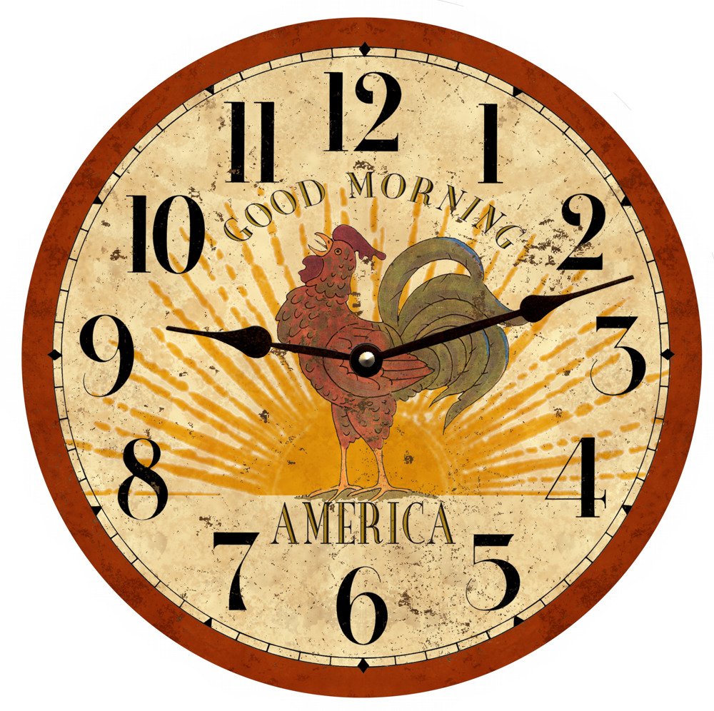 Rooster Clock- Good Morning America Rooster Clock