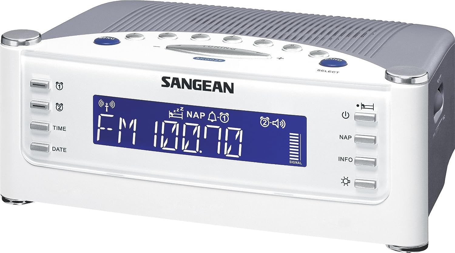 Sangean RCR-22 Atomic Clock with FM-RDS / AM / Aux-in Digital Multicolor