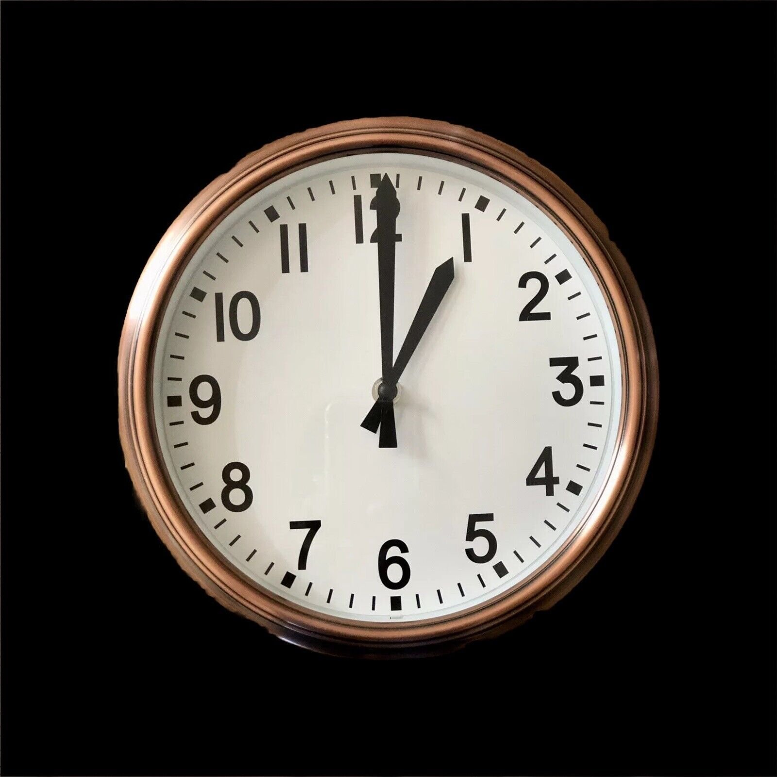 Sangtai Copper Quartz Wall Clock 6168 10” Diameter