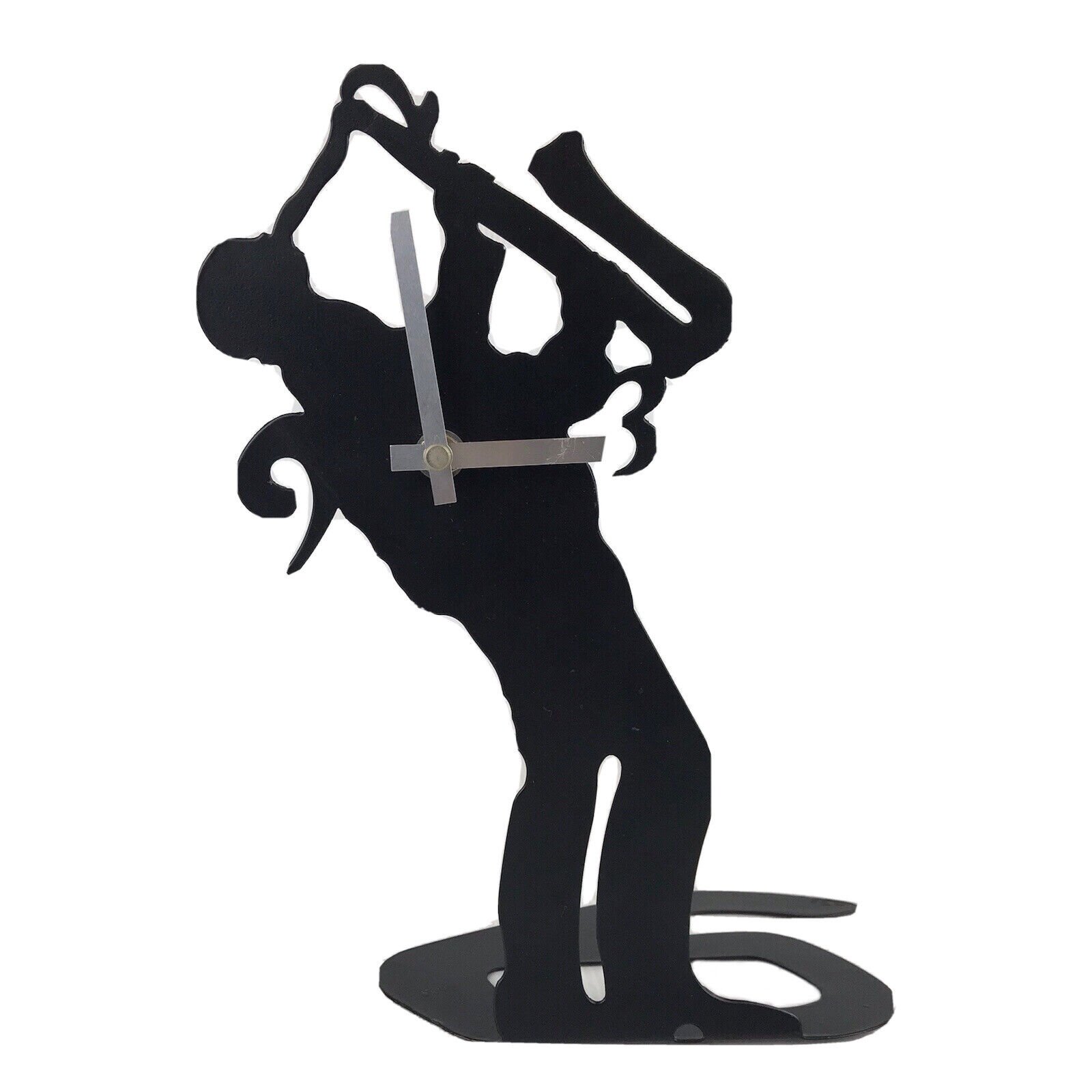 Saxaphone Player Metal Clock 27cm
