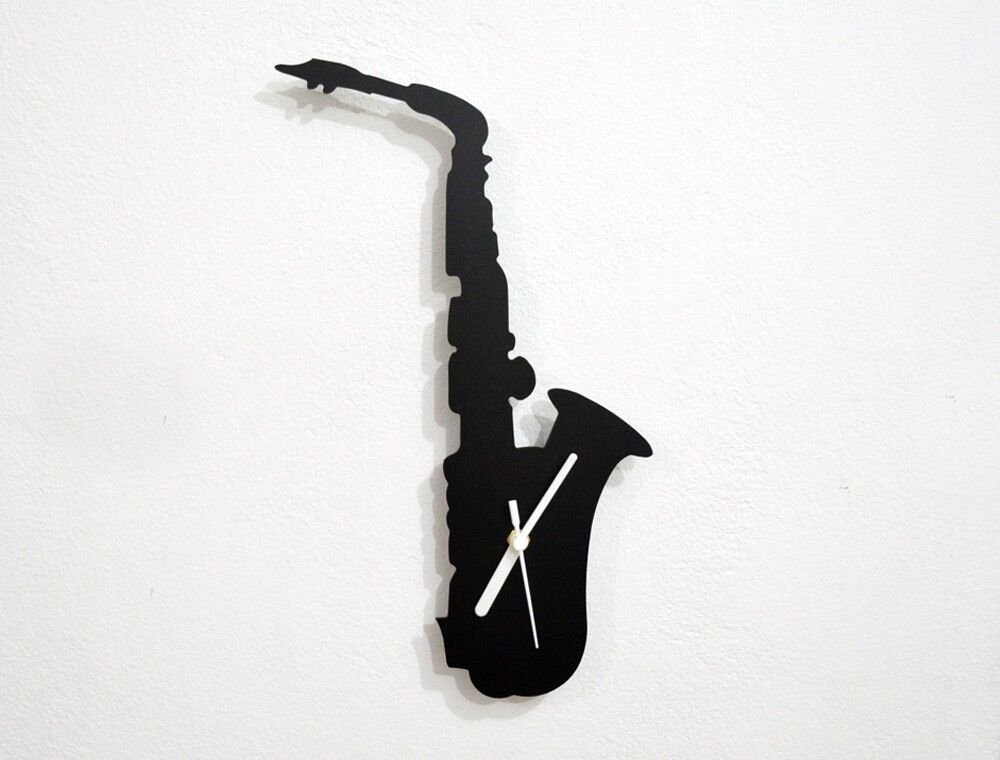 Saxophone - Silhouette - Wall Clock