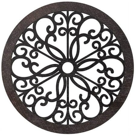 Scrolled Wall Medallion - Flower