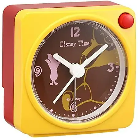 Seiko Clock Alarm Clock Winnie the Pooh Seiko Clock Alarm Clock Winnie the Pooh Piglet Analog Disney Time Disney Time Yellow FD 471 Y SEIKO