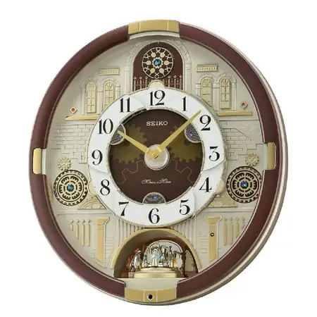 Seiko Melodies in Motion Clock Clock with Swarovski Crystals photo