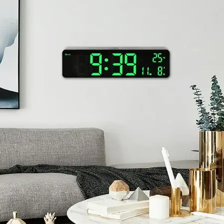 seiko wall clock home office decor square clocks for walls Large LED Digital Wall Clock Temperature Date Day seiko wall clock home office decor square clocks for walls Large LED Digital Wall Clock Temperature