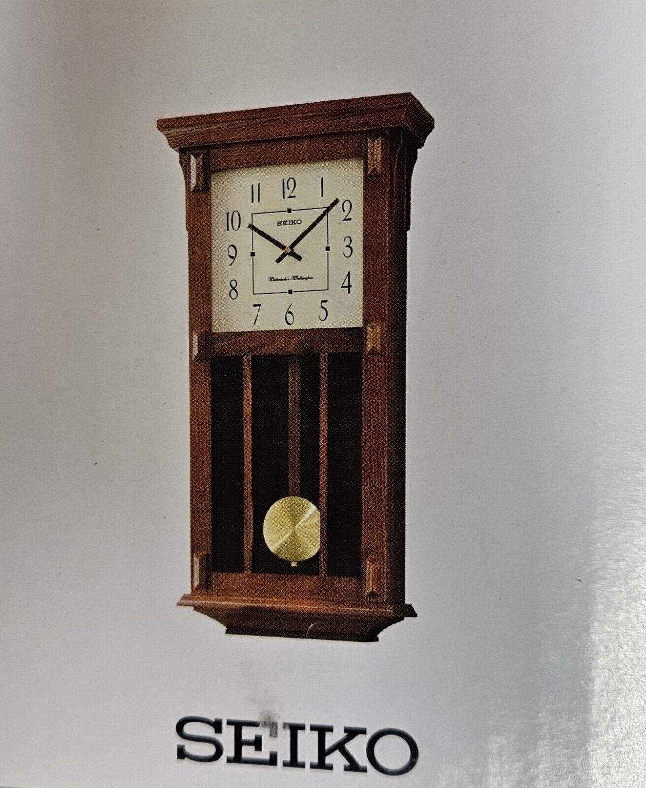 Seiko Wooden Pendulum Wall Clock