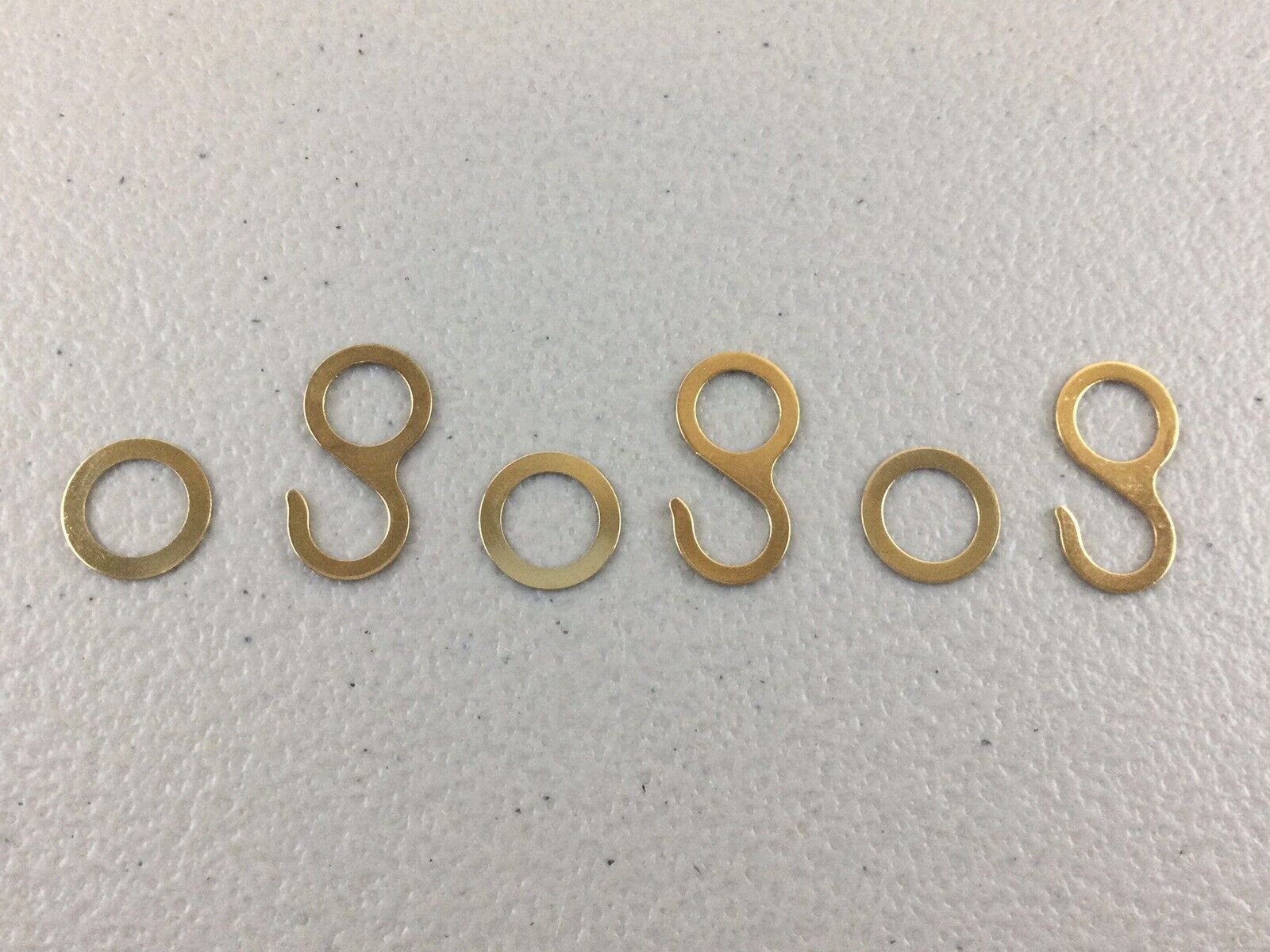 Set of 3 Hooks and 3 Rings for ONE DAY Cuckoo Clock Chains, NEW