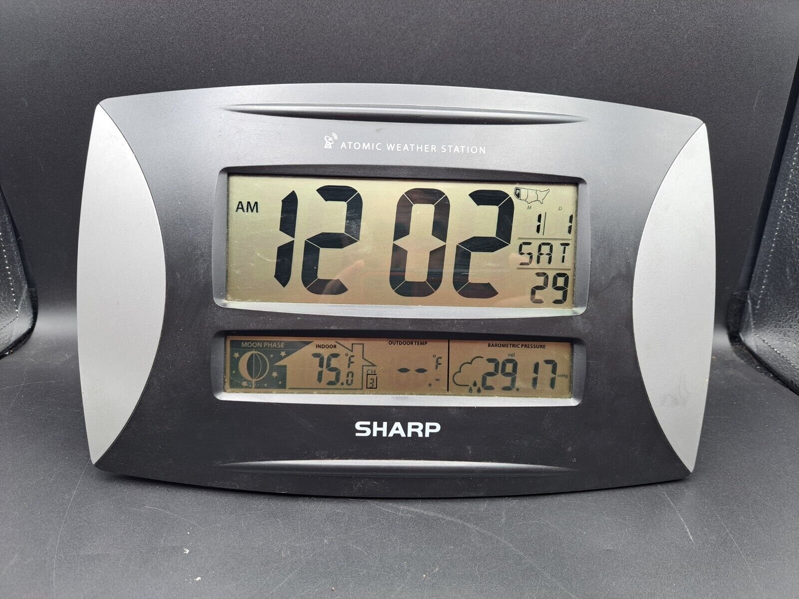 Sharp Digital Atomic Weather Station Clock (SPC1003)