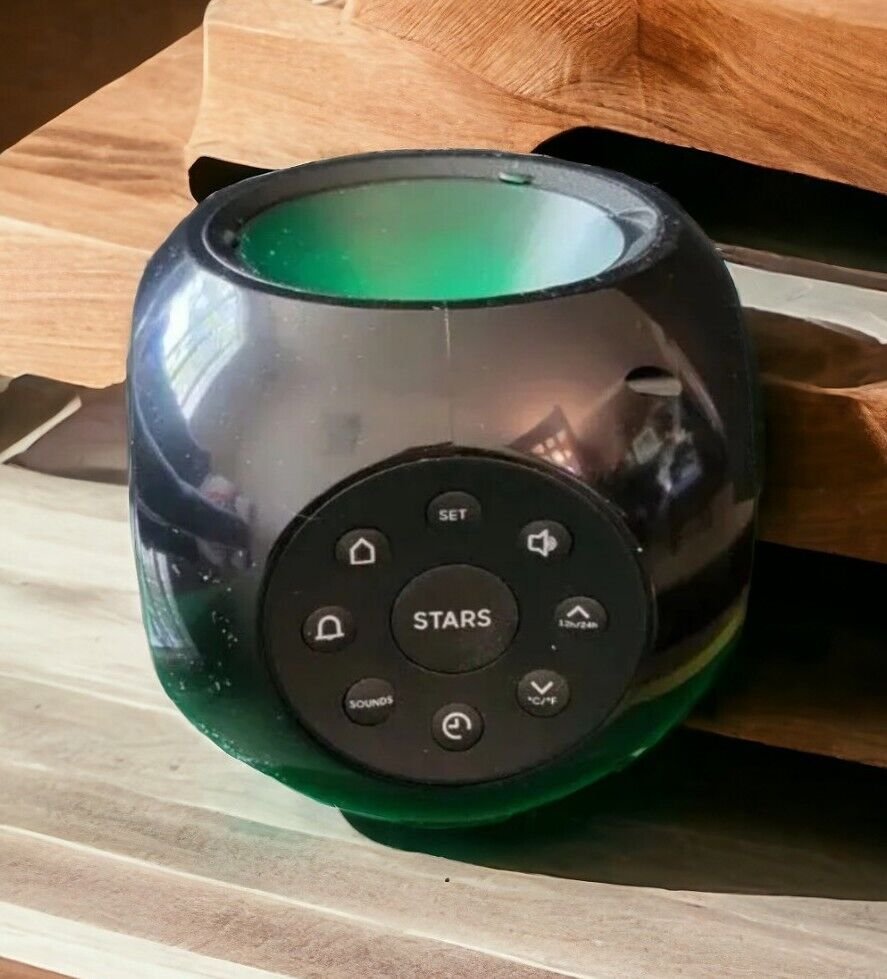 SHARPER IMAGE Star Projection DIGITAL CLOCK Nature Sounds 2020 Alarm Clock
