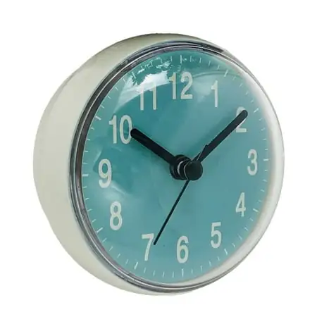Silent Waterproof Bathroom Clock, Shower Clock, Wall Clock, Silent Non Ticking Battery Operated, Suction Cup Silent Waterproof Bathroom Clock, Shower Clock, Wall Clock, Silent Non Ticking Battery Operated