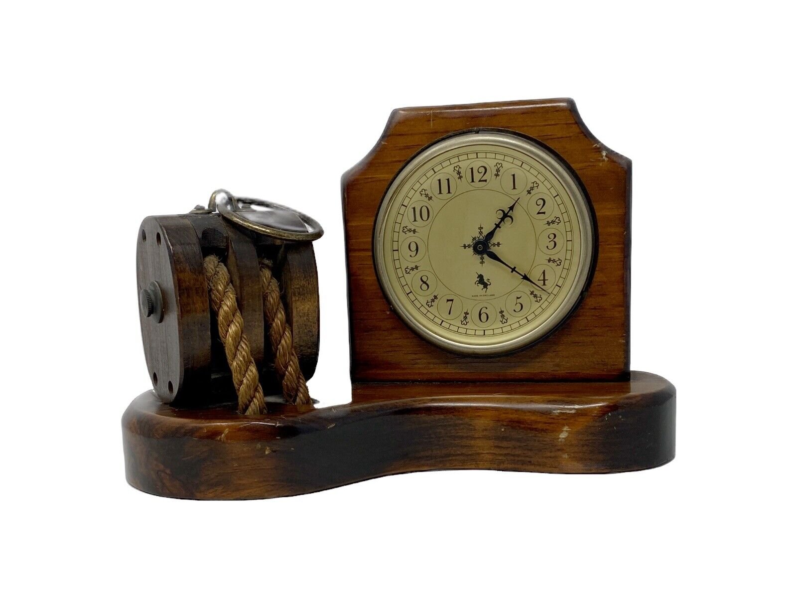 Smith Industries Limited Desk Mantel Clock Nautical Ship Decor England WORKS!