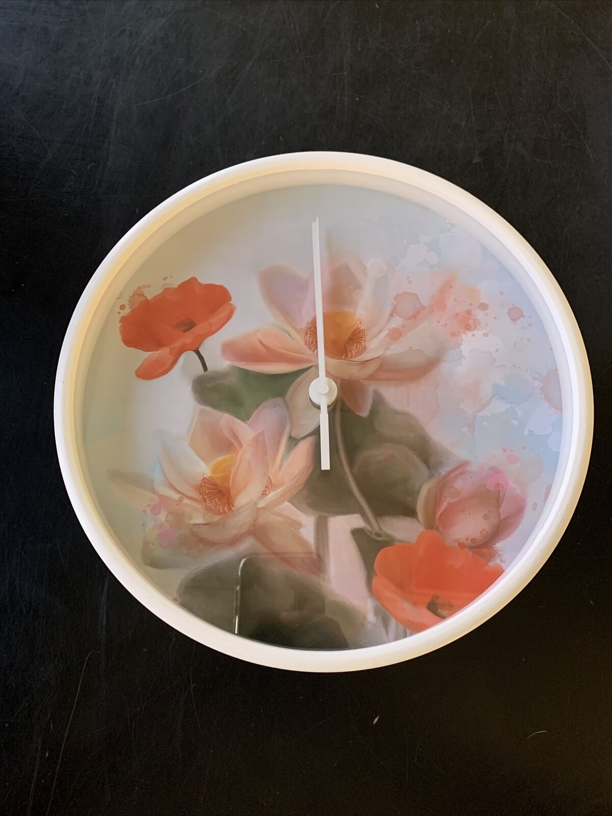 Society 6 Flower Wall Clock