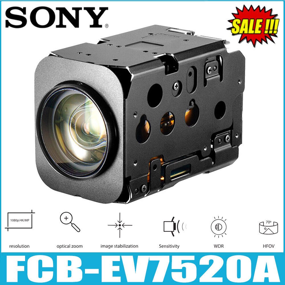 Sony FCB-EV7520A Full HD 1080P Camera Module 30x Zoom 1/2,8- type Exmor R CMOS