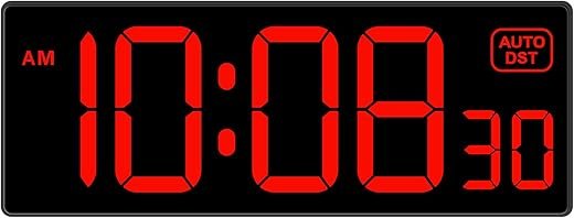 Best Red Digital Wall Clocks