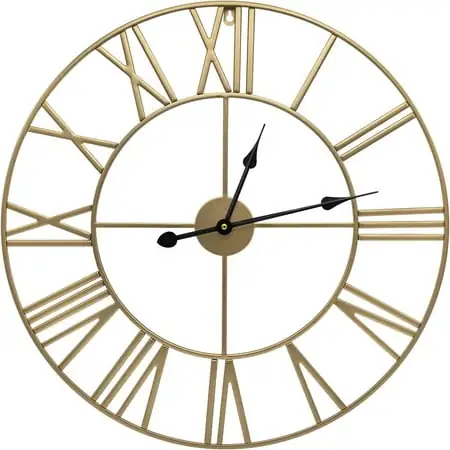 Sorbus Analog Wall Clock Roman Numeral Style, Battery Operated Decorative Clock Kitchen, Living photo Sorbus Analog Wall Clock Roman Numeral Style, Battery Operated Decorative Clock Kitchen, Living