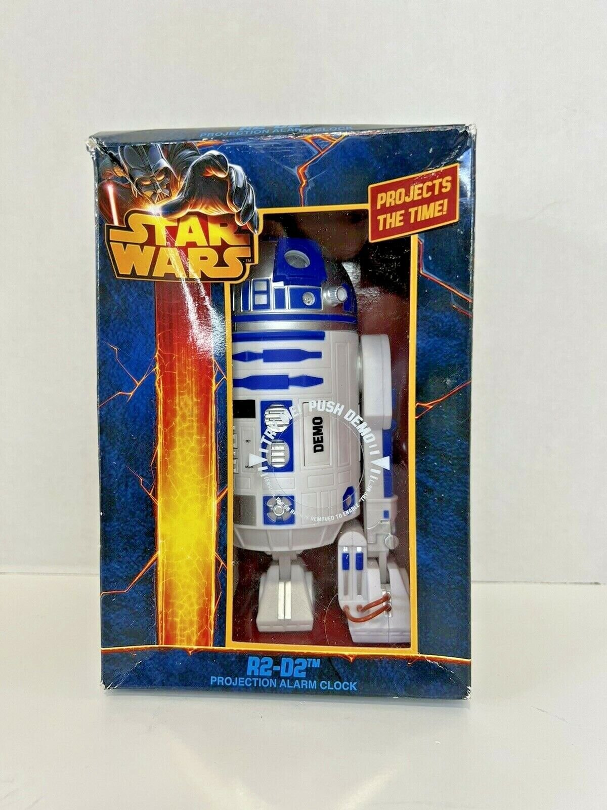 Star Wars R2-D2 Projection Alarm Clock 7" New Old Stock