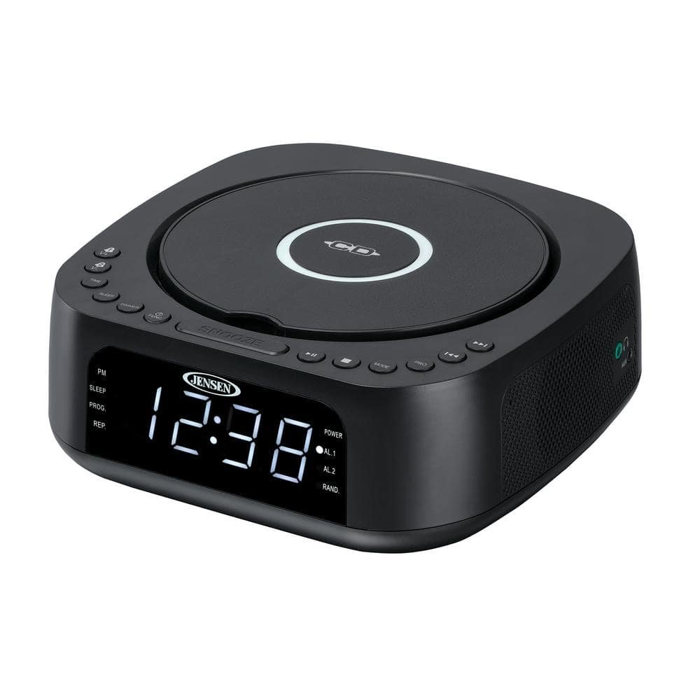 Stereo Dual Alarm Clock with Top Loading CD/MP3 CD Player, Digital FM...