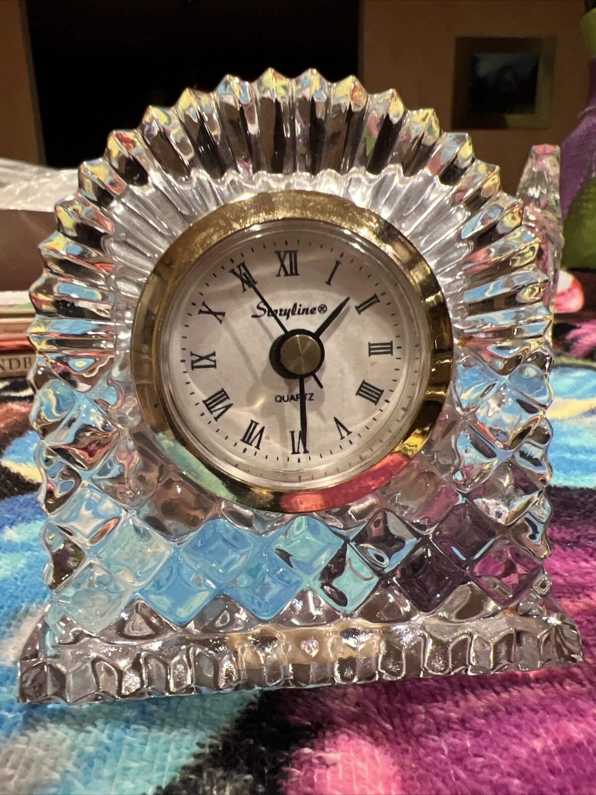 Storyline Quartz Crystal Table Clock