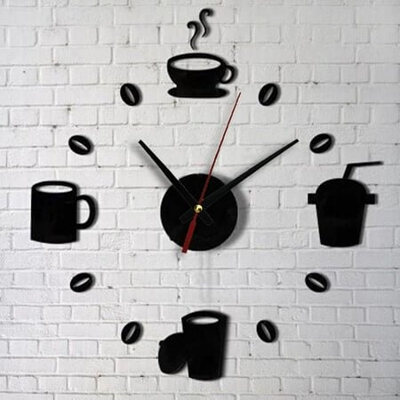 Sunggoko Silent Wall Clock Clearance! Non-Ticking Wall Clock Clock Acrylic Creative Decoration DIY Self Adhesive Fashion Interior Wall Home Decor
