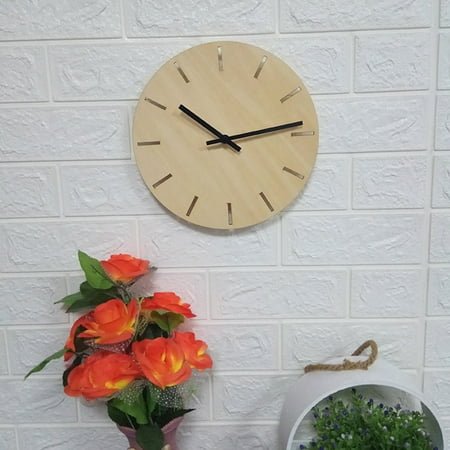 Sunggoko Silent Wall Clock Clearance! Non-Ticking Wall Clock Clock Design Creative Decor Home Wood Watch Wall Silent European Modern Clock
